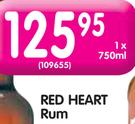 Red Heart Rum-750ML