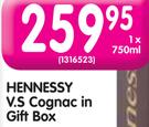 Hennessey V.S Cognac In Gift Box-750ML