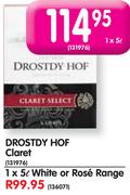 Drostdy HOF Claret White Or Rose Range-1x5L