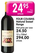 Four Cousions Natural Sweet Range12x750ML