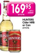 Hunters Cider NRB Or Can-24x330ML