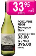 Porcupine Ridge Sauvignon Blanc-12x750ML