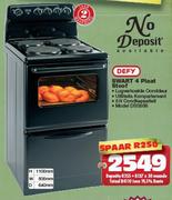 Defy Swart 4 Plaat Stoof DSS506