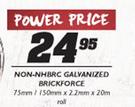 Non-NHBRC Galvanized Brickforce-75mm/150mmx2.2mmx20m Roll
