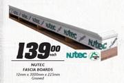 Nutec Fascia Boards Grooved-12mmx3000mmx225mm Each