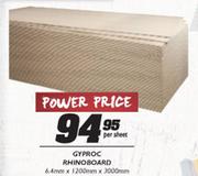 Gyproc Rhinoboard-6.4mmx1200mmx3000mm Per Sheet