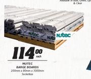 Nutec Barge Boards Socketless-200mmx80mmx3000mm Each