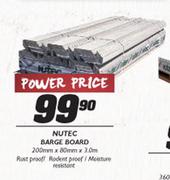 Nutec Barge Board-200mmx80mmx3.0m
