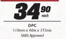 DPC-110mm x40m x375mic Each