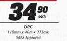 DPC 110mmx40mx375mic - Each