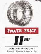 Non SABS Brickforce 75mm/150mmx1.8mmx1.5m