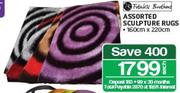 Assorted Sculpture Rugs 160x220cm-Each