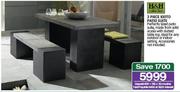 H&H Collection 3 Piece Kioto Patio Suite