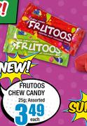 Frutoos Chew Candy-25g Each