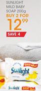 Sunlight Mild Baby Soap-2x200gm