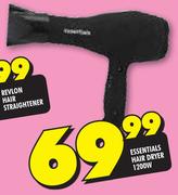  Essentials 1200W Hair Dryer 