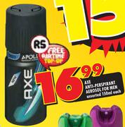 Axe Anti-Perspirant Aerosol For Men-150ml