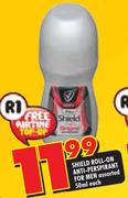 Shield Roll-On Anti-Perspirant For Men-50ml Each