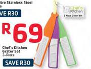 Chef's Kitchen Grater Set 3 Piece