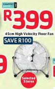 Counter Point 45cm High Velocity Floor Fan