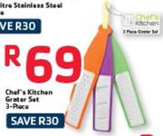 Chef's Kitchen Grater Set 3 Piece
