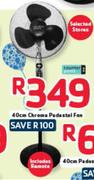 Counter Point 40cm Chrome Pedestal Fan