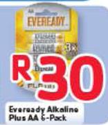 Eveready Alkaline Plus AA 6 Pack