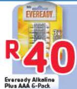 Everyday Alkaline Plus AAA 6 Pack