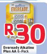 Eveready Alkaline Plus AA 6-Pack