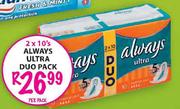 Always Ultra Duo Pack-2 x 10's per pack