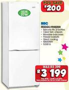 KIC 276L Fridge/Freezer KB630WH