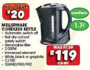 Mellerware 1.7Ltr Cordless Kettle CJ100