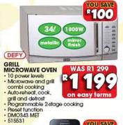 Defy 34Ltr Grill Microwave Oven DMO343 MET