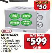 Defy 20Ltr Microwave Oven DMO349 MET
