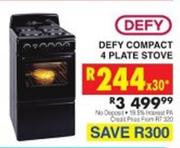 Defy Compact 4 Plate Stove