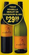 Arabella Merlot Or Sauvignon Blanc-750ml Each