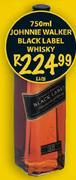 Johnnie  Walker Black Label Whisky-750ml Each