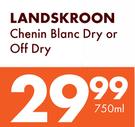 Landskroon Chenin Blanc Dry Or Off Dry-750ml