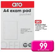 Aro A4 Exam Pad - Per 10 Pack
