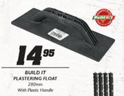 Build It Plastering Float-280mm With Plastic Handle