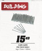 Cape Gate Pre Pack Nails-1kgx75mm/100mm