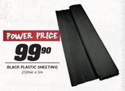 Black Plastic Sheeting-250micx5m