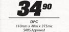 DPC 110mmX40mX375mic -Each