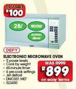 Defy Elecronic Microwave Oven 28l DMO351
