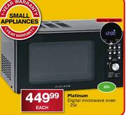 Platinum Digital Microwave Oven-20 Ltr