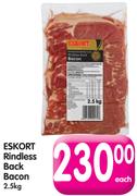 Eskort rindless Back Bacon-2.5kg