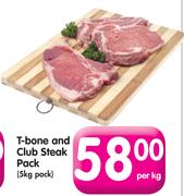 T-Bone And Club Steak Pack-5kg Pack