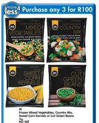 M Frozen Mixed Vegetables, Country Mix, Sweet Corn Kernels Or Cut Green Beans-3x2kg Each
