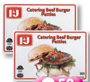 I&J Catering Beef Burgers-60x100g