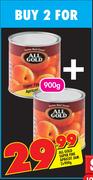 All Gold Super Fine Apricot Jam-2 x 900gm
